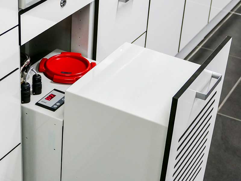 Integrierter Einbau in Labormöbel